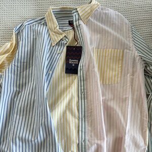 Rowing Blazers Blue and Yellow Casual Button Down Shirt